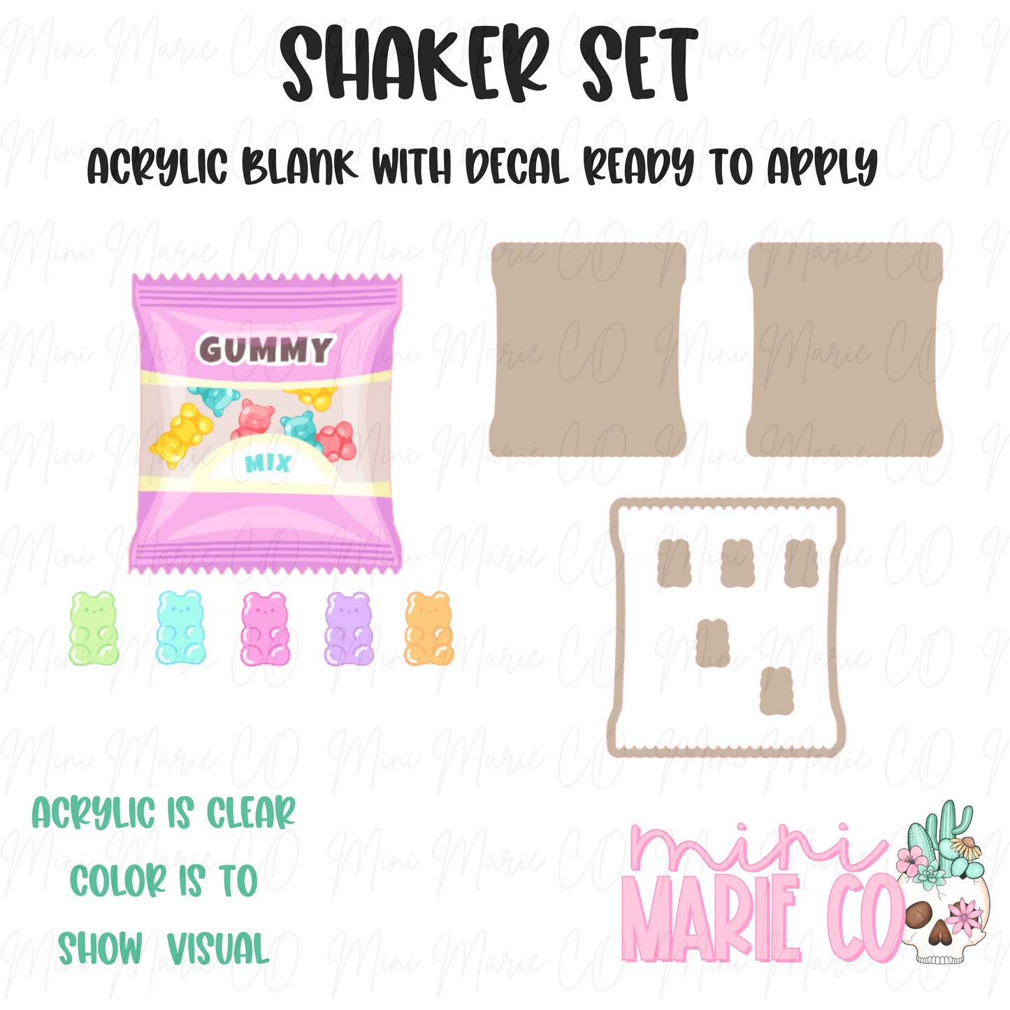 Gummy Bear Shaker Set