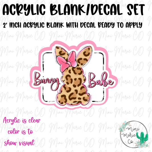 Bunny Babe Acrylic Blank/Decal Set