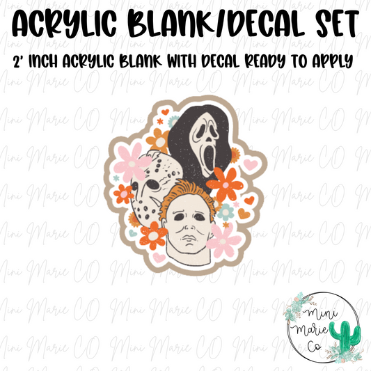 Horror Guys Acrylic Blank/Decal Set