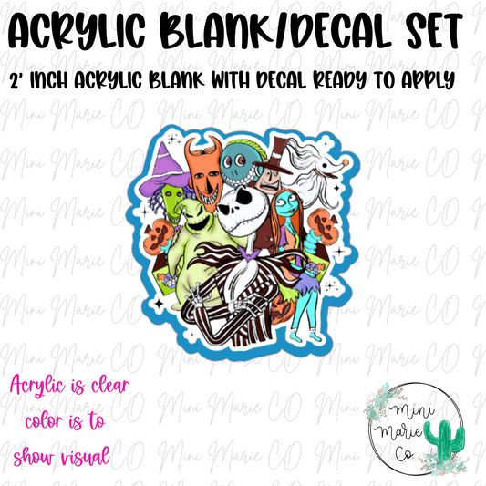 Halloween Movie Acrylic Blank/Decal Set