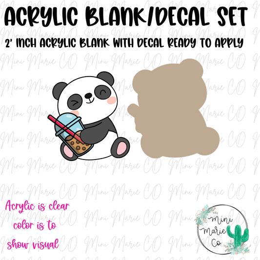 Panda Boba Acrylic Blank/Decal Set