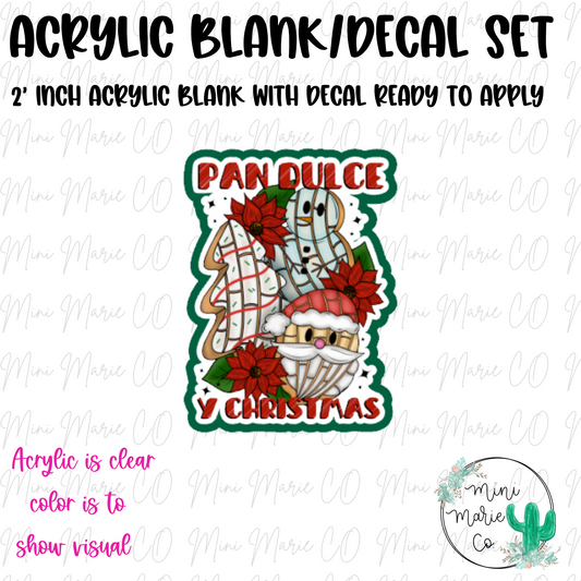 Pan Dulce y Christmas Acrylic Blank/Decal Set