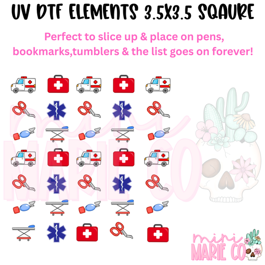 EMS Element  Square UV DTF