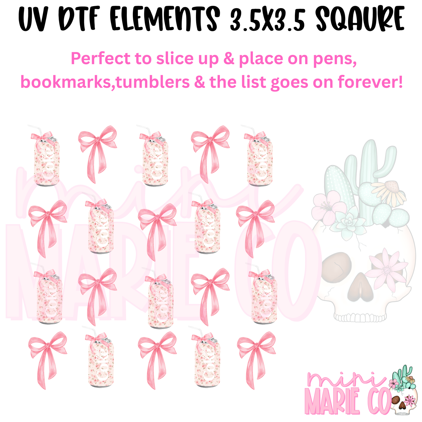 Soda CC  Element Square UV DTF