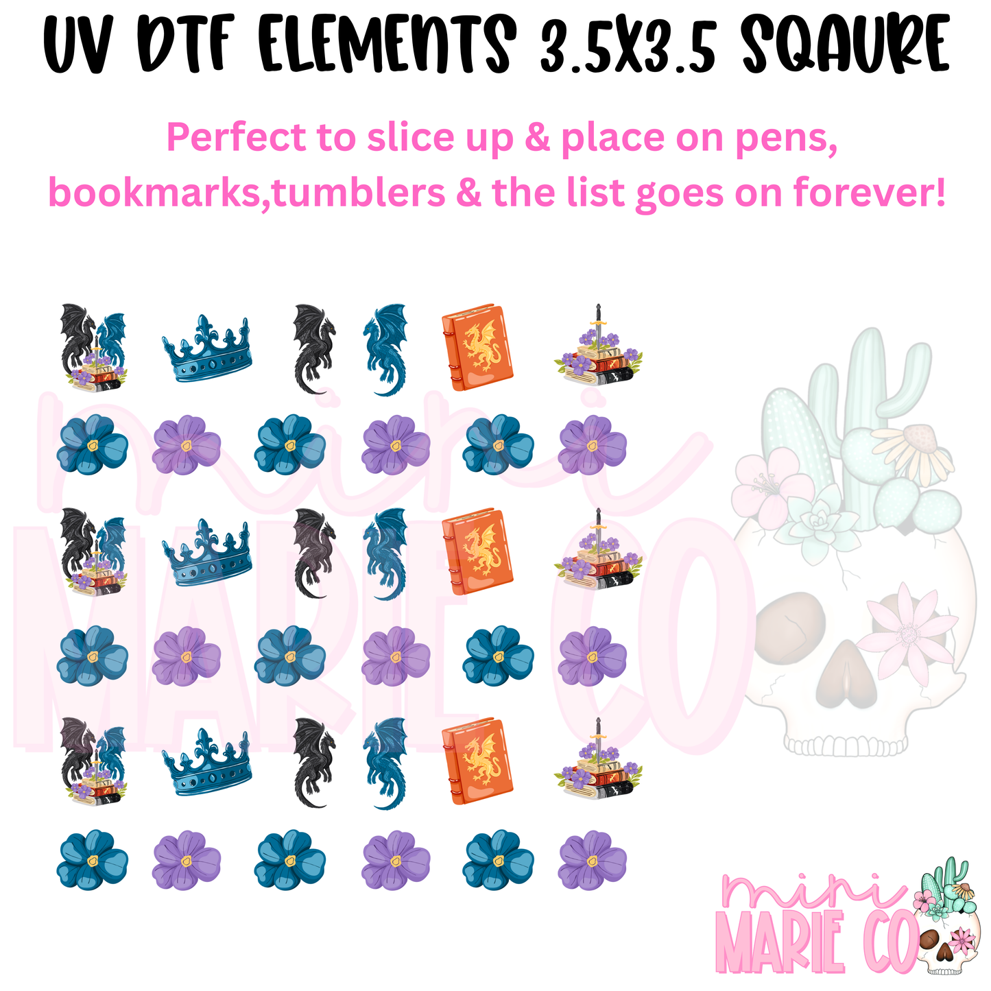 Fantasy Element Square UV DTF