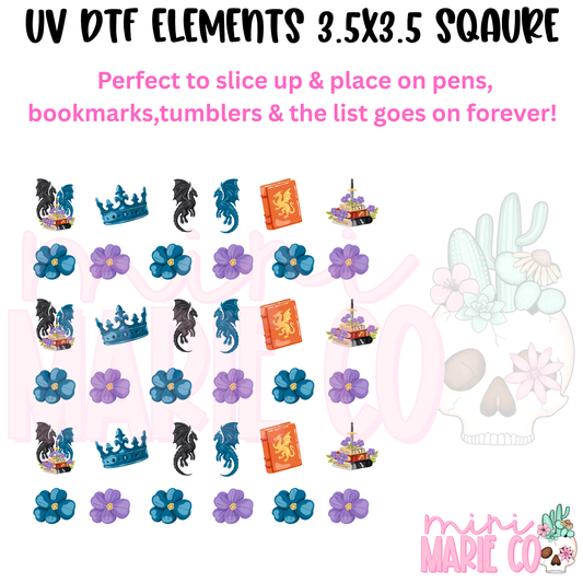 Fantasy Element Square UV DTF