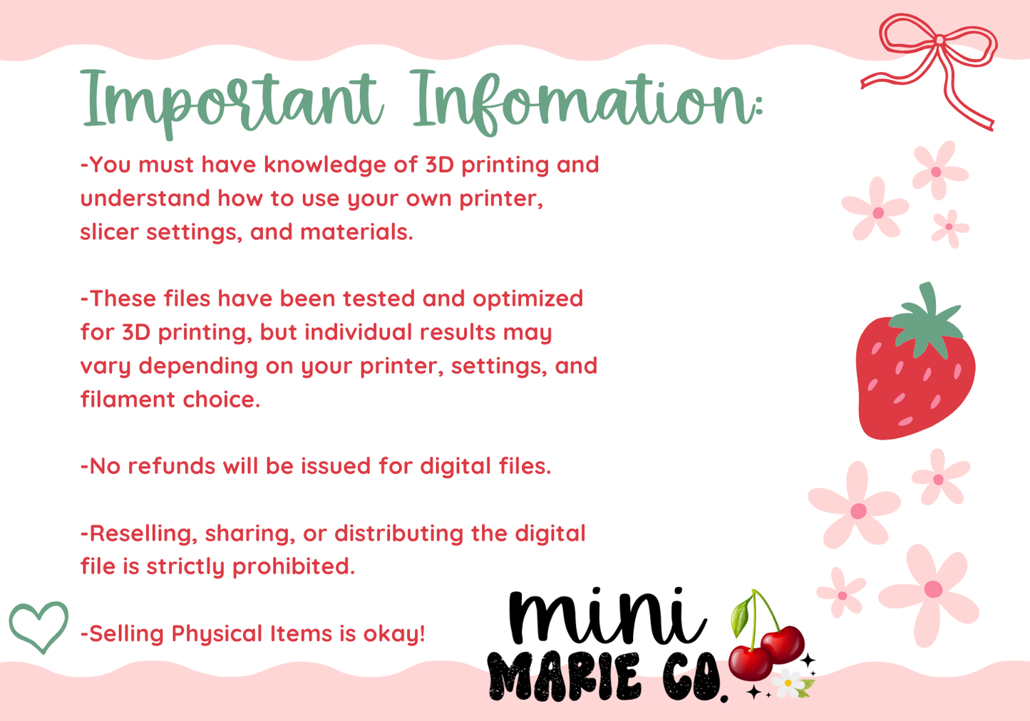 Days of the Week Jumbo Paperclips 3D Printed Digital File