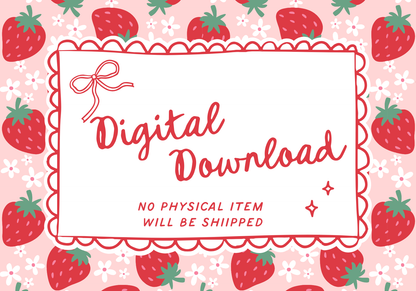 Days of the Week Jumbo Paperclips 3D Printed Digital File