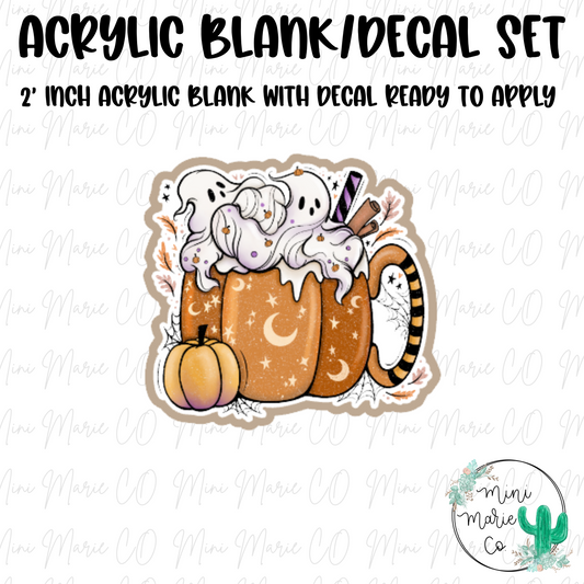 Pumpkin Spice Acrylic Blank/Decal Set