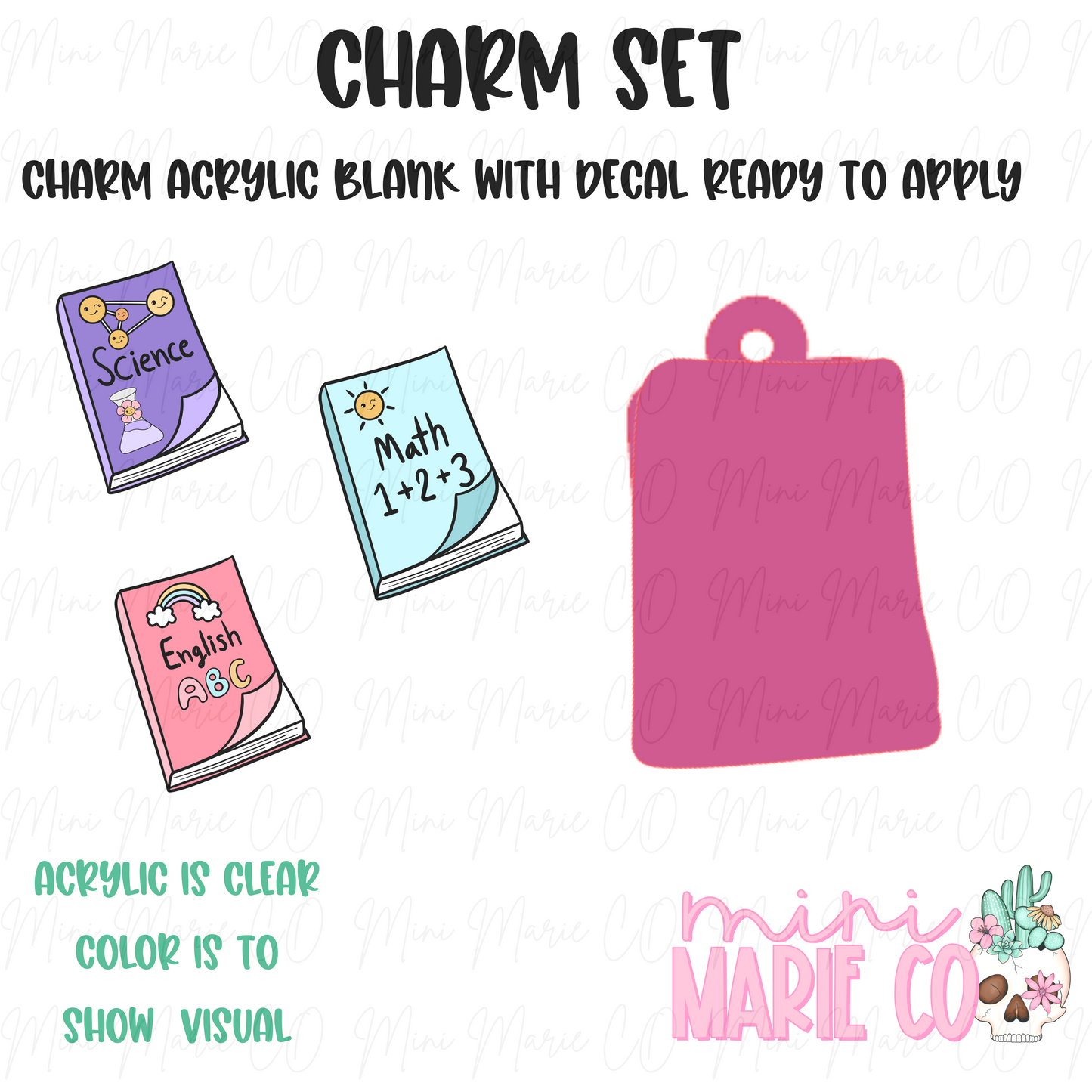 Class Notebook Charm/Decal