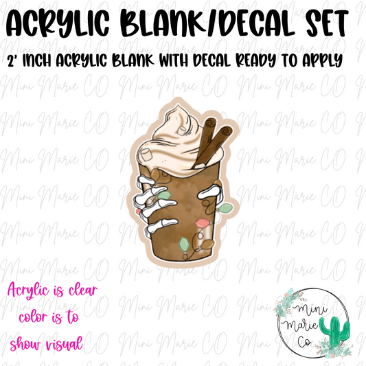 Skellie Hot Cocoa Acrylic Blank/Decal Set