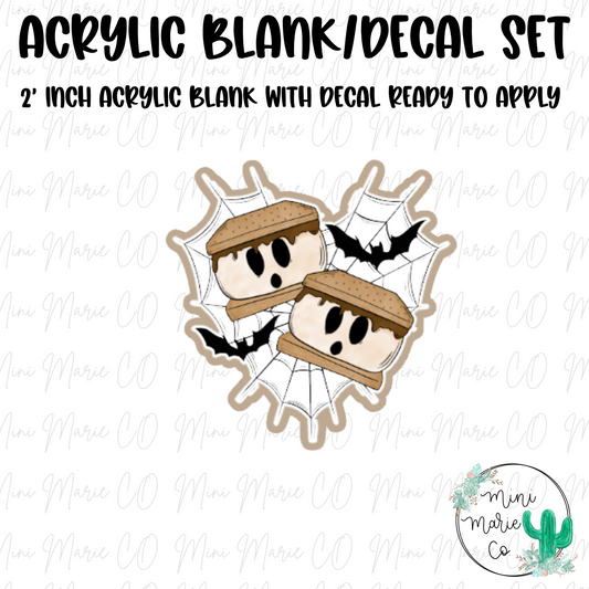 Spooky Smore Acrylic Blank/Decal Set