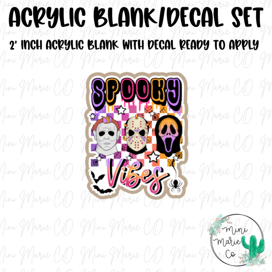 Spooky Guys Horror Acrylic Blank/Decal Set