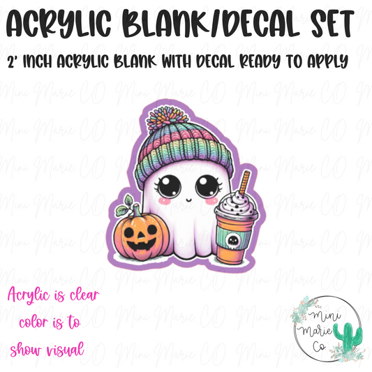 Rainbow Ghostie Blank/Decal Set