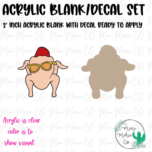 Turkey Acrylic Blank/Decal Set