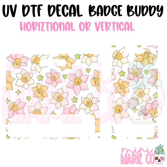 Daffodil UV DTF Ready to Apply Decal (Horizontal or Vertical)