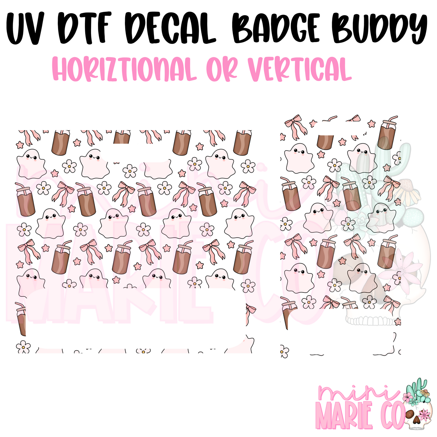 Coffee Queen UV DTF Ready to Apply Decal (Horizontal or Vertical)