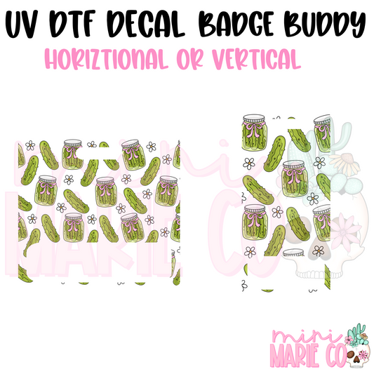 Coquette Pickle UV DTF Ready to Apply Decal (Horizontal or Vertical)