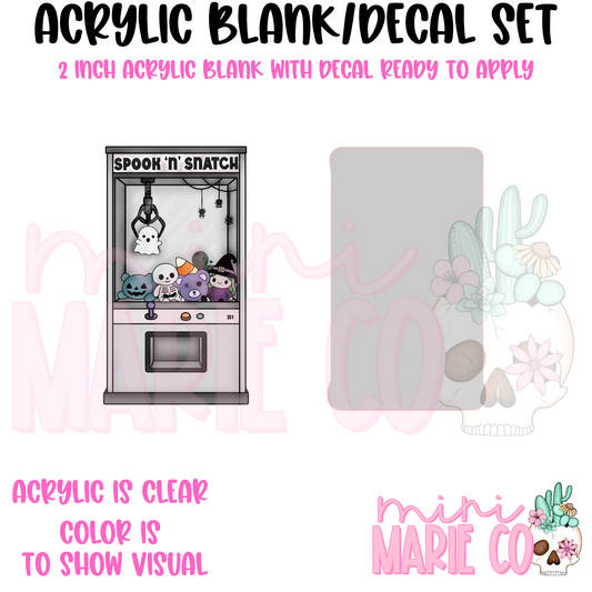 Spook N Snatch Acrylic Blank/Decal Set