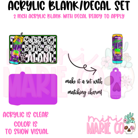 Suspect Runs Witches Brew Acrylic Blank/Decal Set