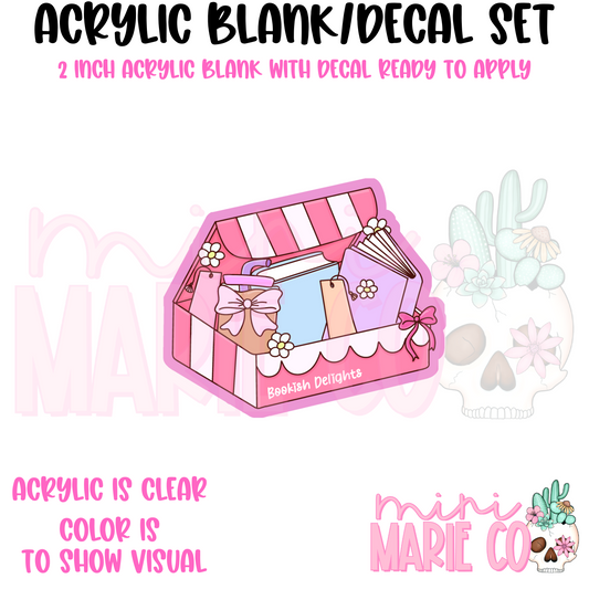Bookish Delights Acrylic Blank/Decal Set