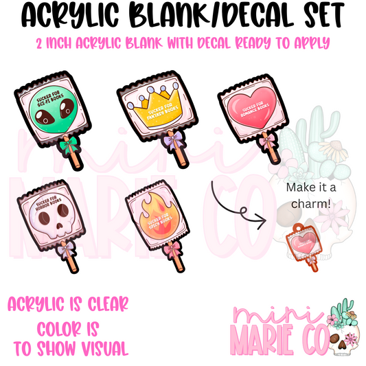 Bookish Delights Acrylic Blank/Decal Set