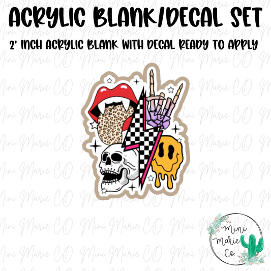 Vampire Lips Acrylic Blank/Decal Set