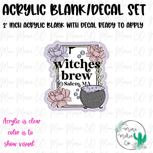 Witches Brew Salem, MA Acrylic Blank/Decal Set