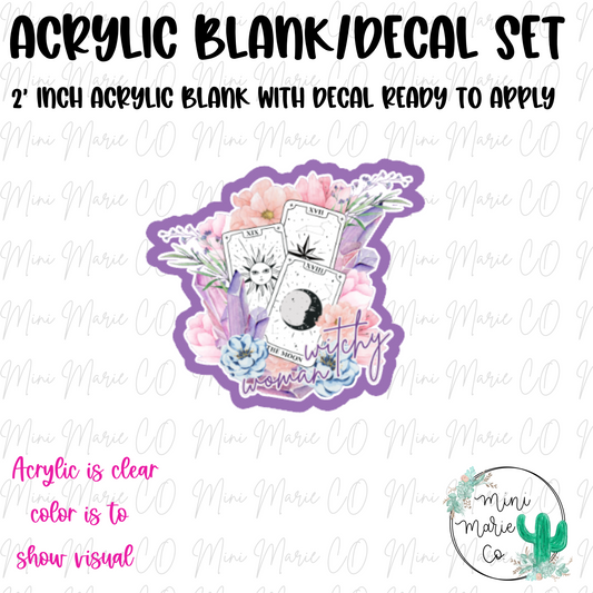 Witchy Woman Acrylic Blank/Decal Set