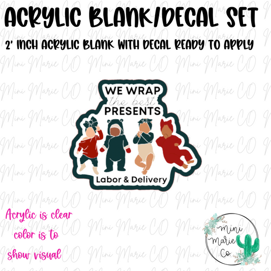 Christmas Babies Labor & Delivery Acrylic Blank/Decal Set