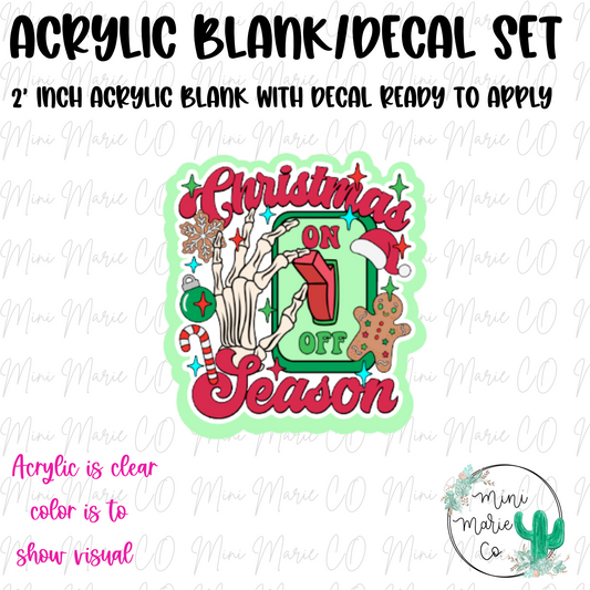 Tis the Season Switch Acrylic Blank/Decal Set