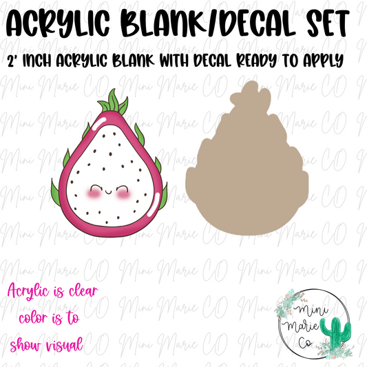 Dragonfruit Acrylic Blank/Decal Set