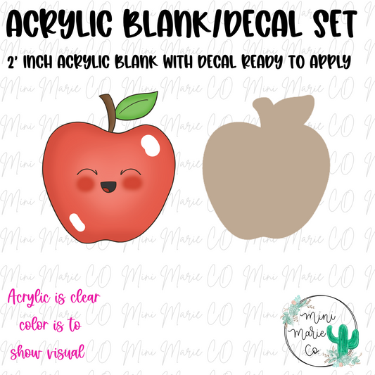 Apple Acrylic Blank/Decal Set