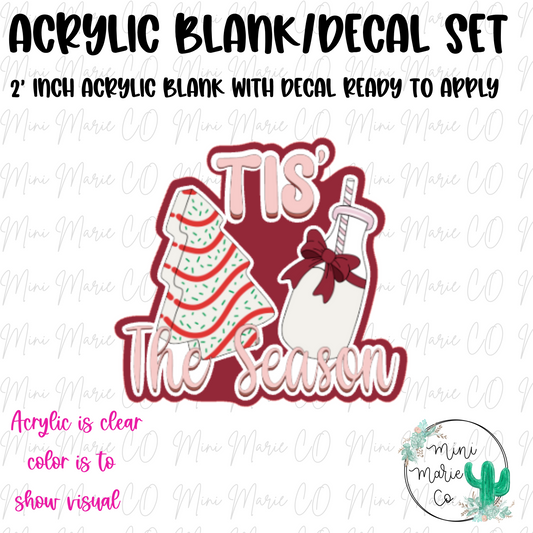 Milk and Tree Cake Acrylic Blank/Decal Set