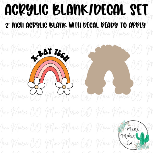 X-Ray Tech Rainbow Acrylic Blank/Decal Set