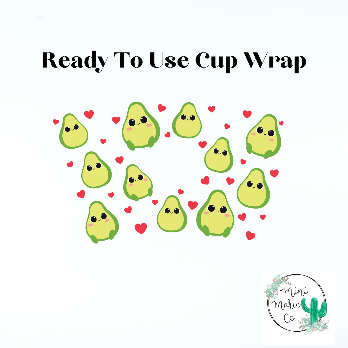 Avocado 24oz With Hole Cold Cup Wrap