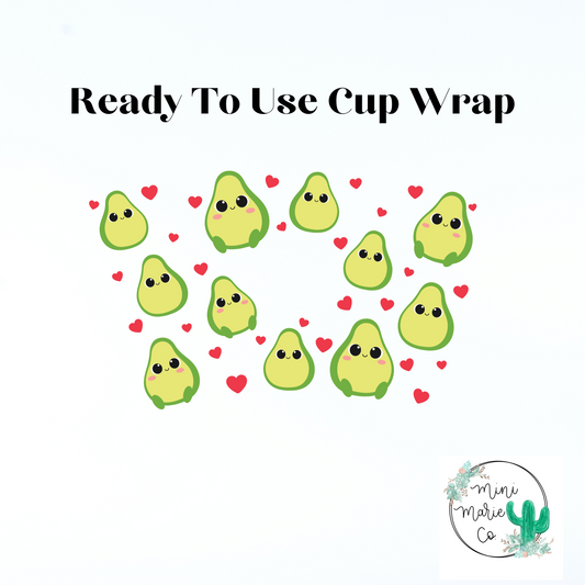Avocado 24oz With Hole Cold Cup Wrap