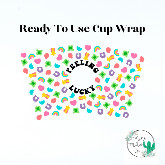 Feeling Lucky 24oz With Hole Cup Wrap