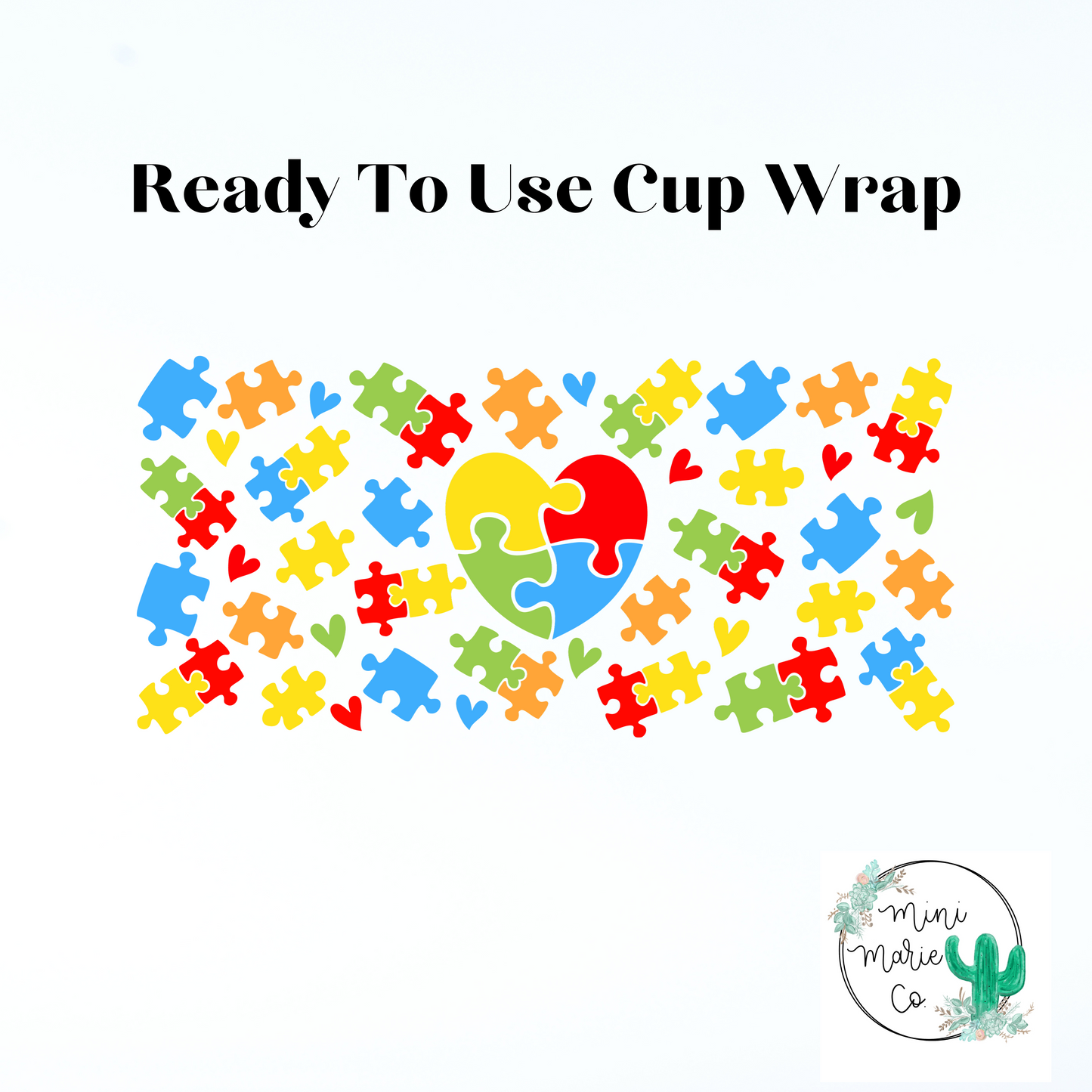 Autism 16oz Libbey Glass Wrap
