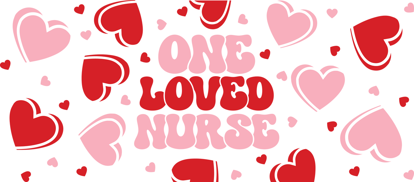 One Loved Nurse 16oz Libbey Glass Wrap