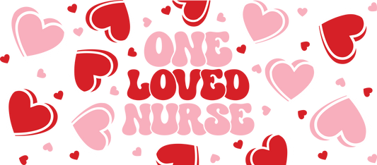 One Loved Nurse 16oz Libbey Glass Wrap