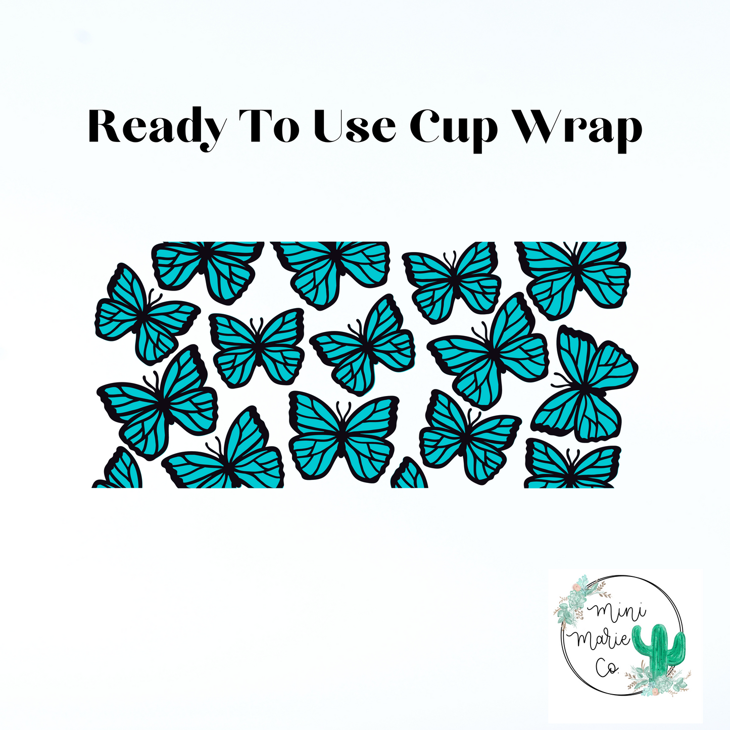 Butterfly 16oz Libbey Glass Wrap