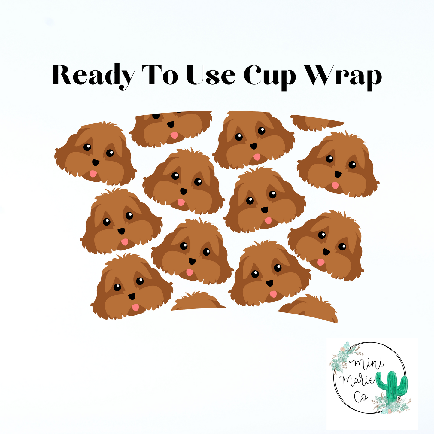 Cavapoo 24oz NO Hole Cold Cup Wrap