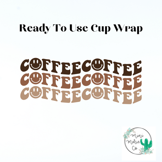 Coffee Coffee 16oz Libbey Glass Wrap