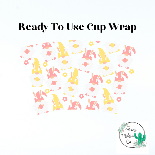 Easter Gnomes 24oz NO Hole Cold Cup Wrap