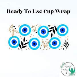 Evil Eye 16oz Libby Glass Wrap