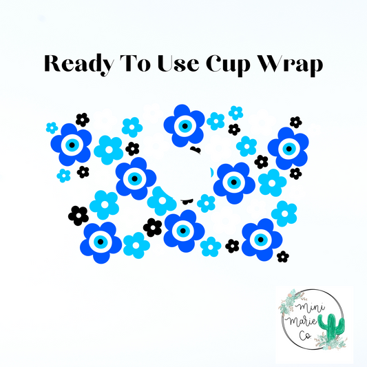 Evil Eye 24oz Cold Cup Wrap