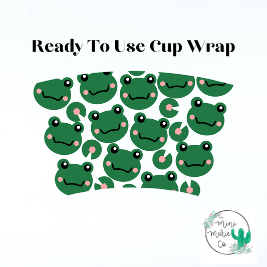 Frog 24oz NO Hole Cold Cup Wrap