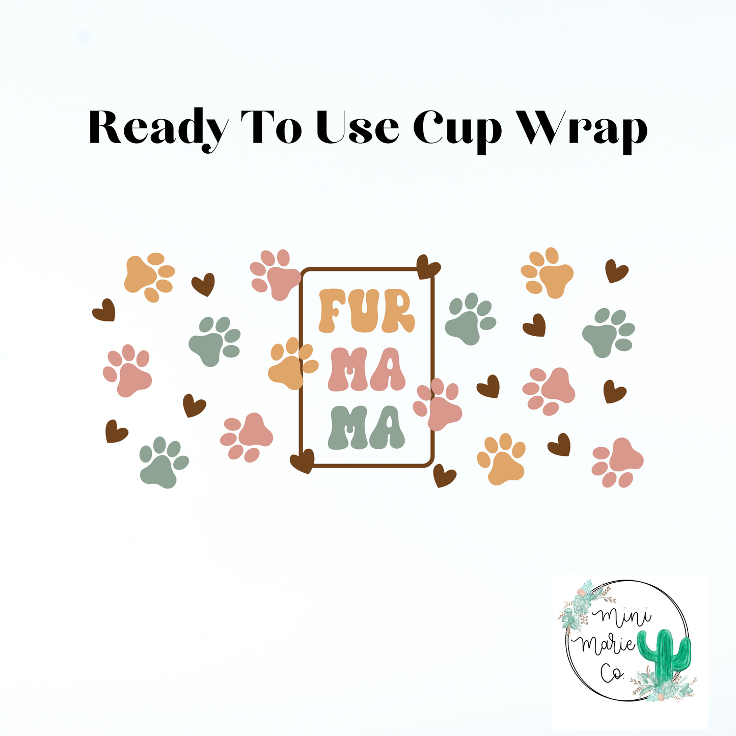 Fur Mama 16oz Libbey Glass Wrap