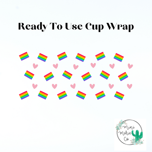 Pride Flags 16oz Libbey Glass Wrap